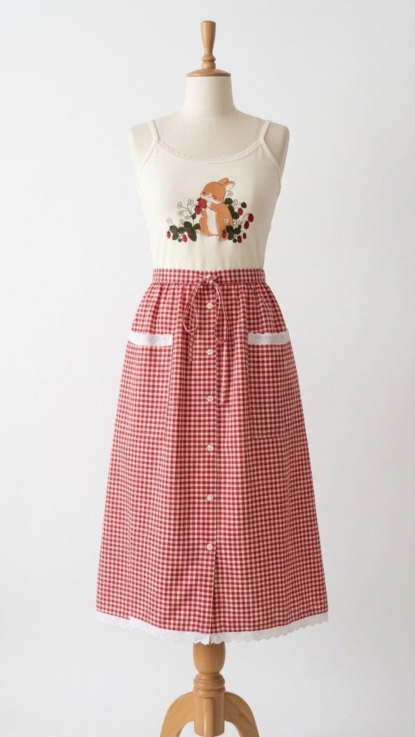 Producto - rabbits and flowers (faldas) - 2