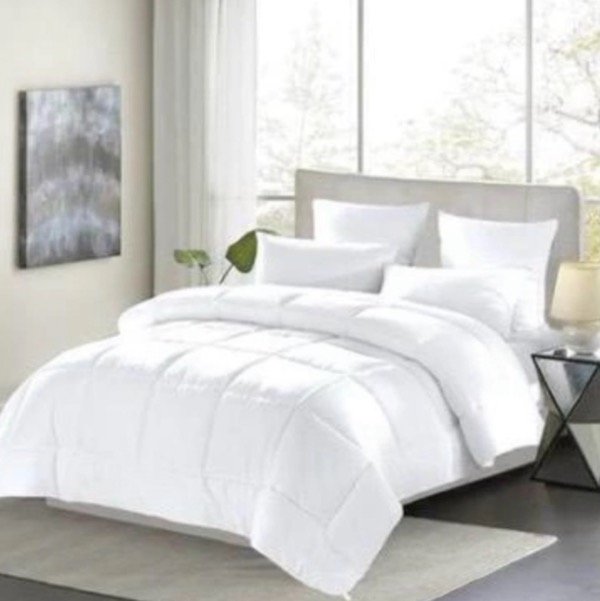 Producto - Acolchado Simil Pluma Twin size con Funda Blanco