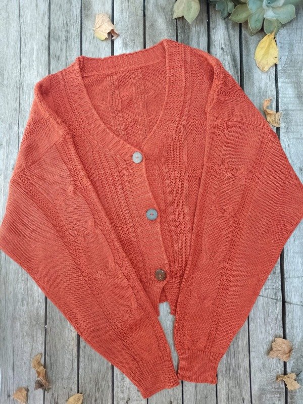 Producto - Cardigan terracota