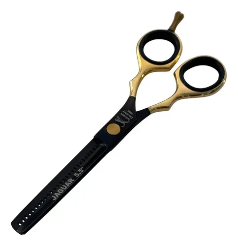 Producto - TIJERA JAGUAR DE PULIR 6.5 NEGRA y DORADO