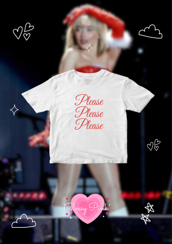Producto - Baby Tee Please rojo algodón