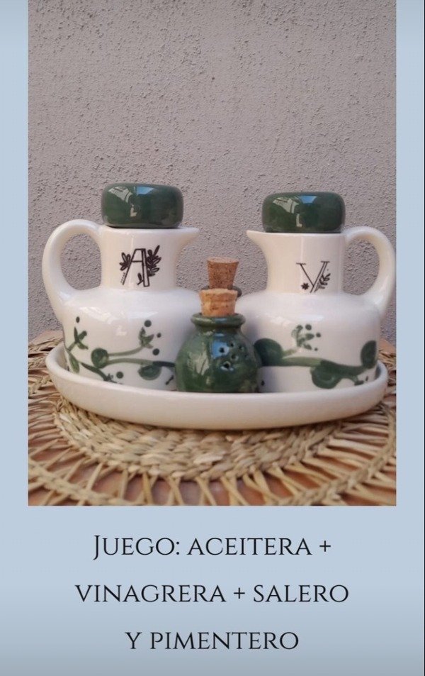 Producto - Aceitera y vinagrera