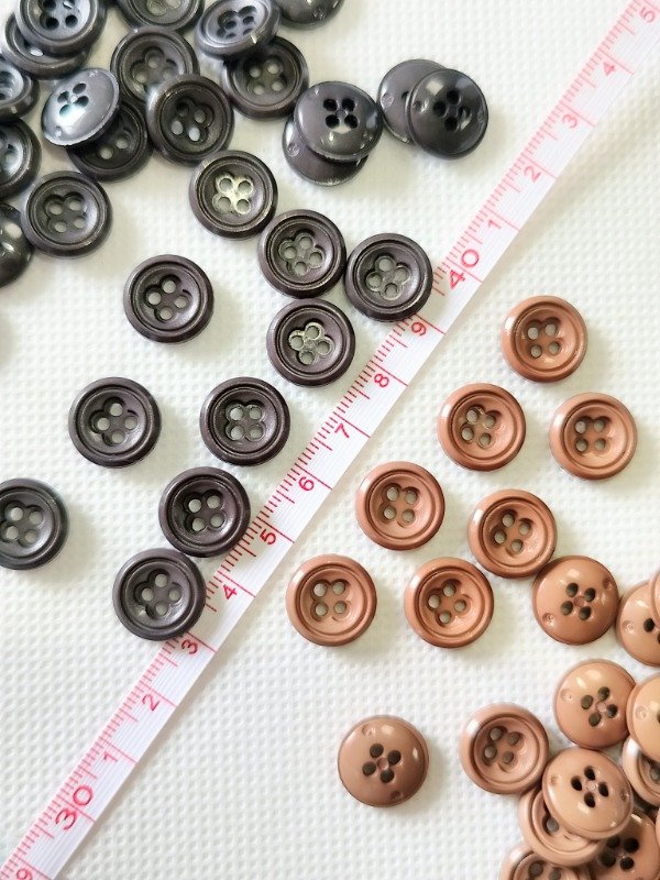 Producto - Boton 13 mm gris y cafe - 0