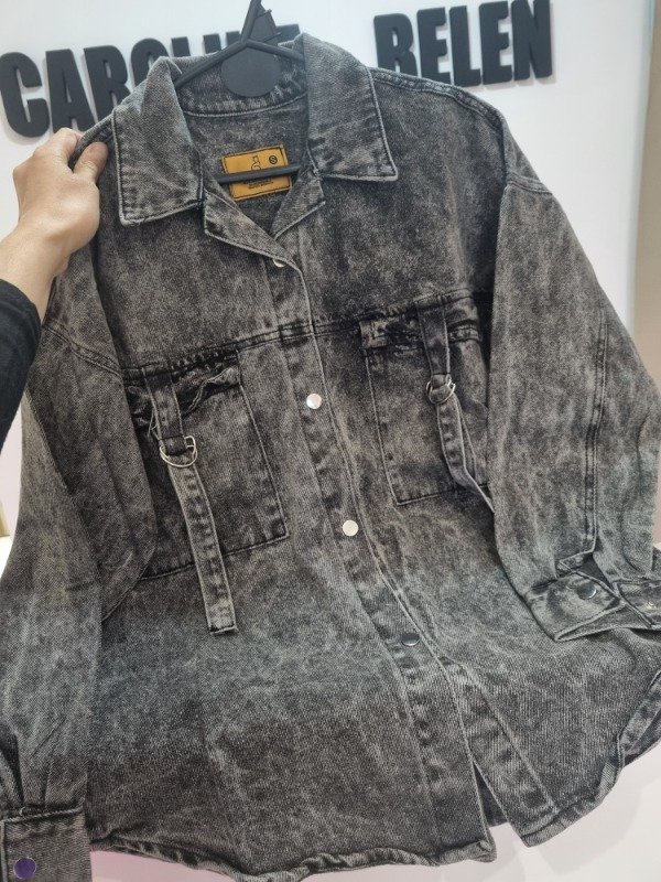 Producto - Camisaco cargo gris