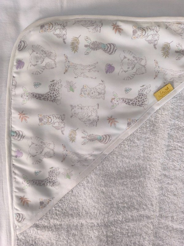 Producto - Toalla animalitos selva gris