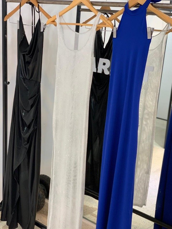 Producto - Vestidos largos lycra con tajo