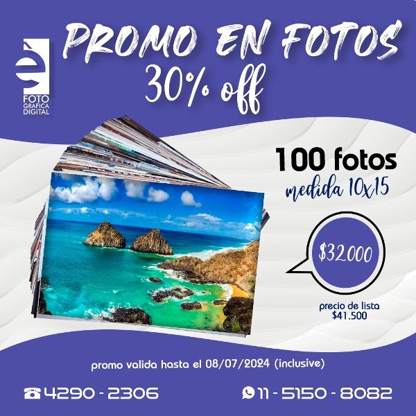 Producto - 100 fotos 10x15