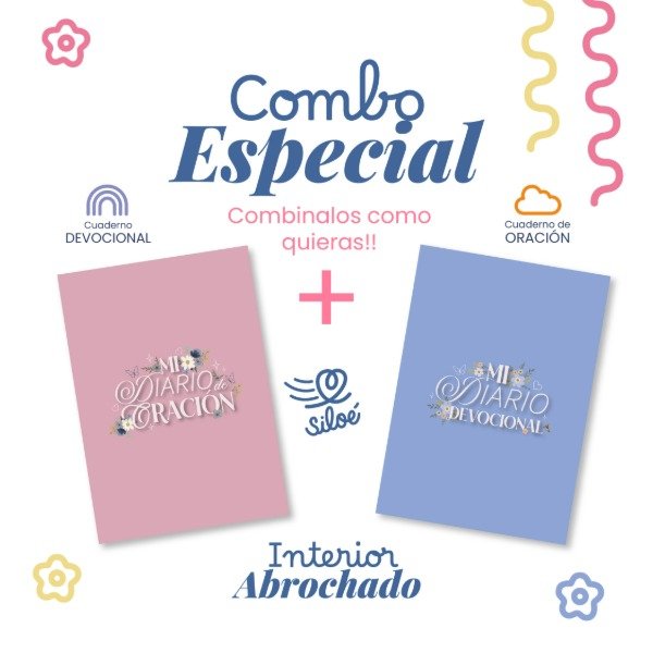 Producto - COMBO ABROCHADO: Cuaderno Devocional + Oración