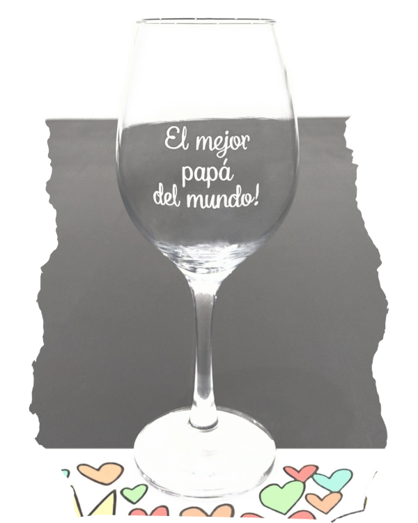 Producto - Copa de vino para el mejor papá del mundo