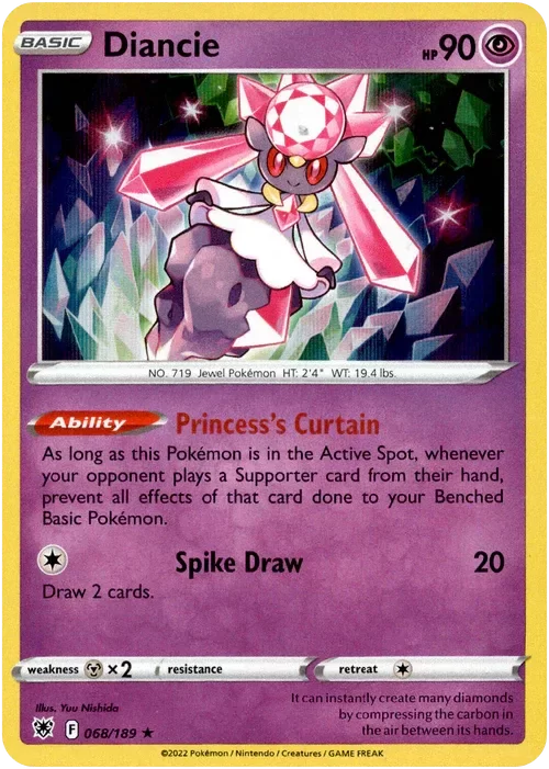 Producto - Diancie - 068/189 - Astral Radiance - Holo