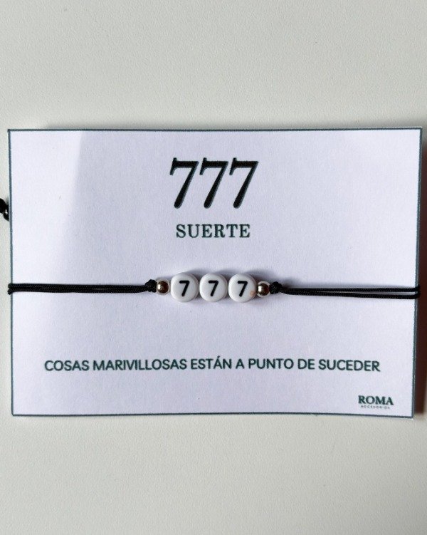 Producto - PULSERA MENSAJE 777