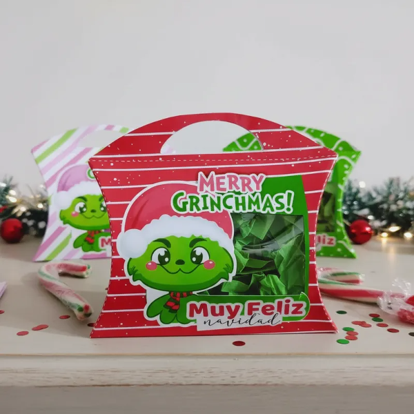 Producto - Caja Almohada Grinch Navidad