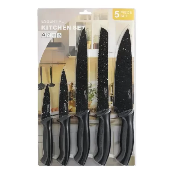 Producto - Set Cuchillos X5 Essential Para Cocina Acero Inoxidable