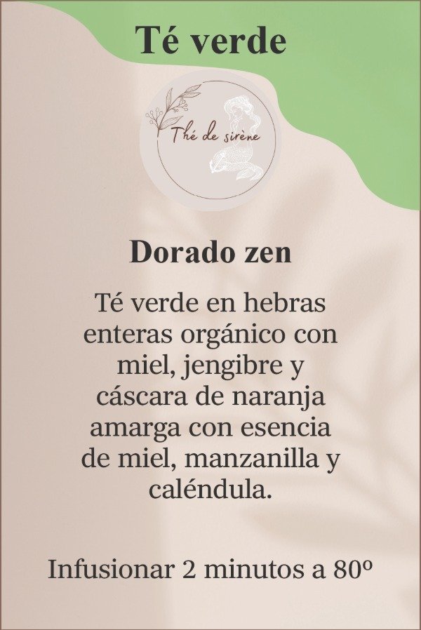 Producto - Blend de té verde 30g - Dorado zen