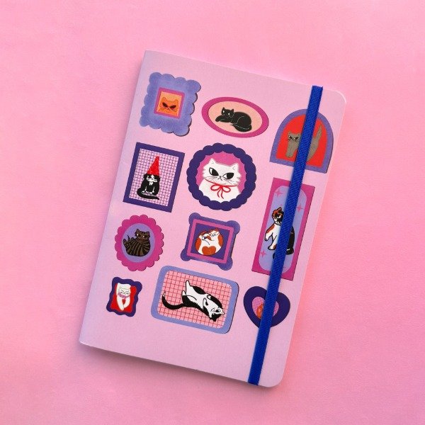 Producto - cuaderno a5 michi cuadros