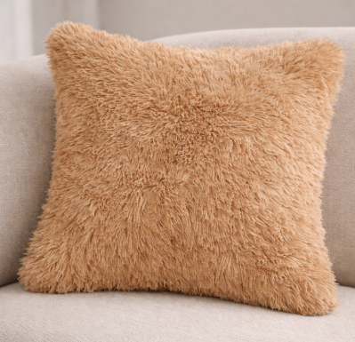Producto - Almohadon corderito marron 40x40