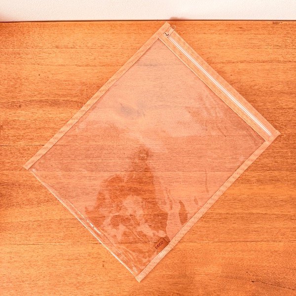 Producto - SOBRE CRISTAL A4 CON CIERRE Salmón