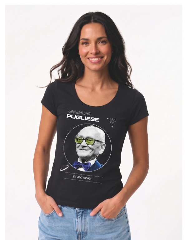 Producto - Remera Osvaldo Pugliese El Antimufa - Negra - 2