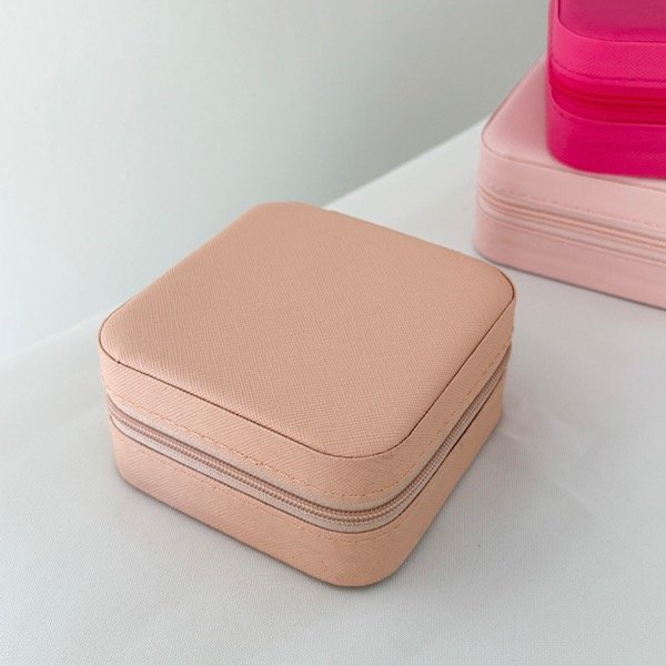 Producto - Alhajero cuadrado salmón