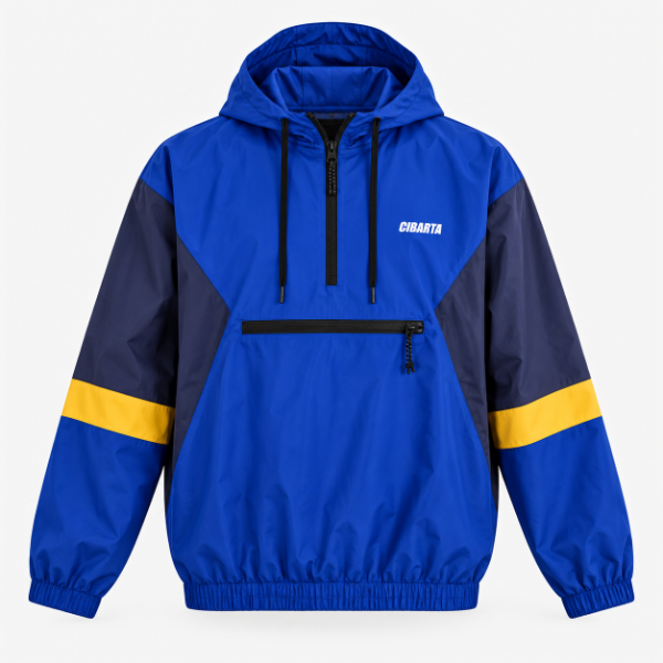 Producto - Rompeviento  Modelo 12  Azul Francia, Gris Grafito y Amarillo - 0