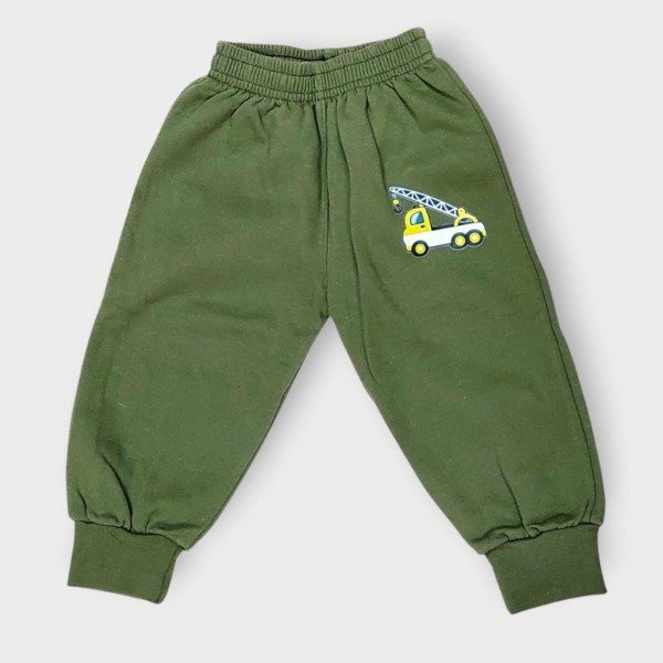 Producto - Pantalón Babucha Bebé con friza Verde T3 y T5