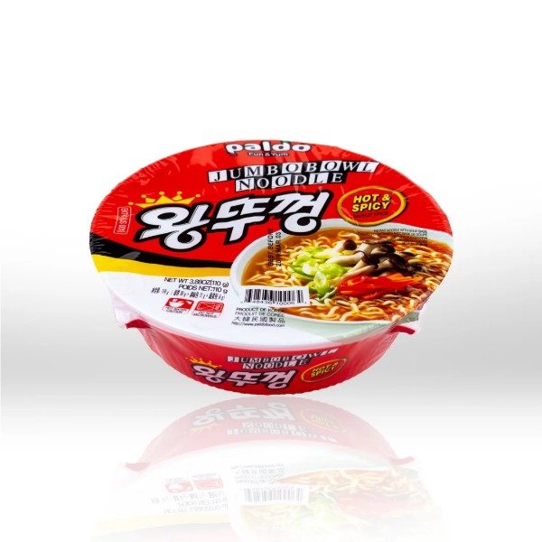 Producto - Jumbo Bowl Noodle Hot and Spicy 110g - Paldo