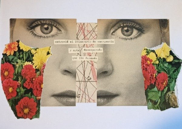 Producto - Collage analógico sobre hoja canson.  22 por 29 cm