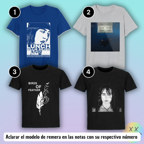 Producto - Remeras Billie Eilish #1 (varios modelos)
