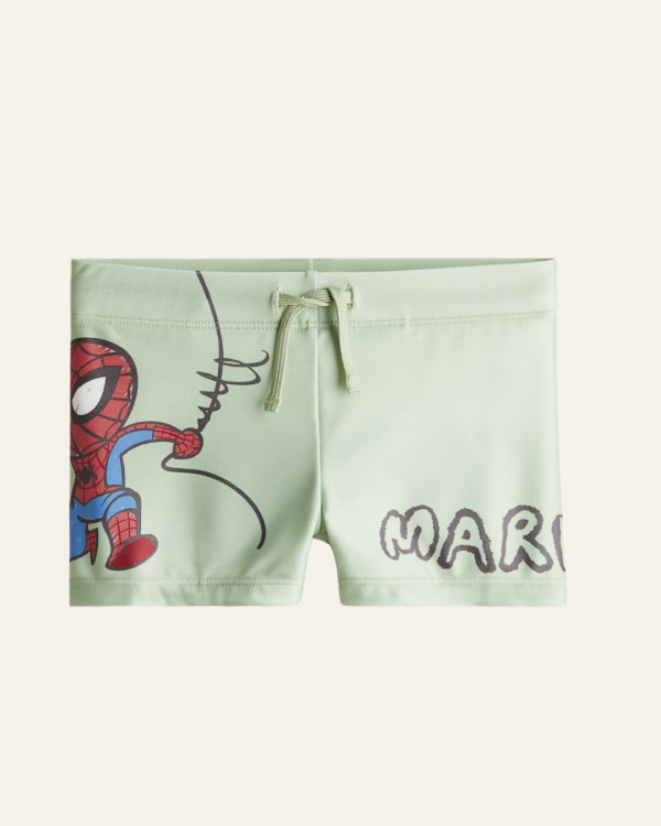 Producto - Short de baño niño HYM Spiderman verde original Marvel