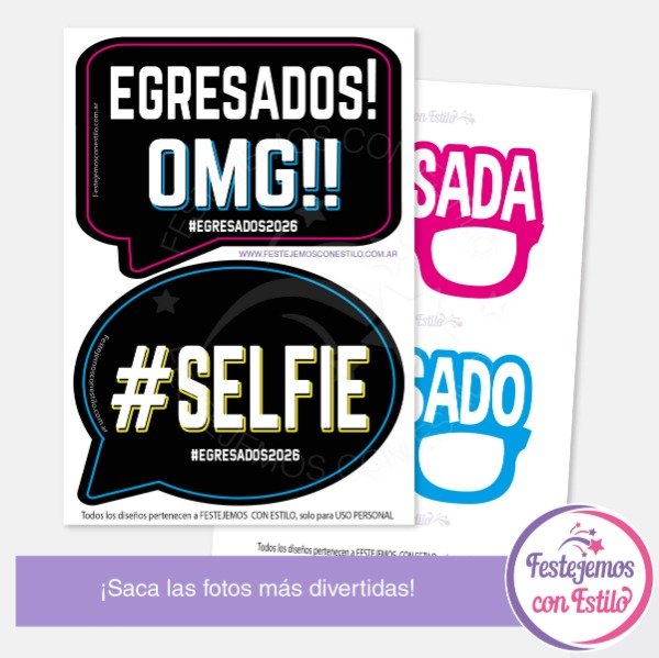 Producto - Photo Props Imprimible Egresados Secundaria - 4