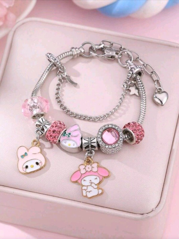 Producto - Pulsera My Melody Rosa Charms importada
