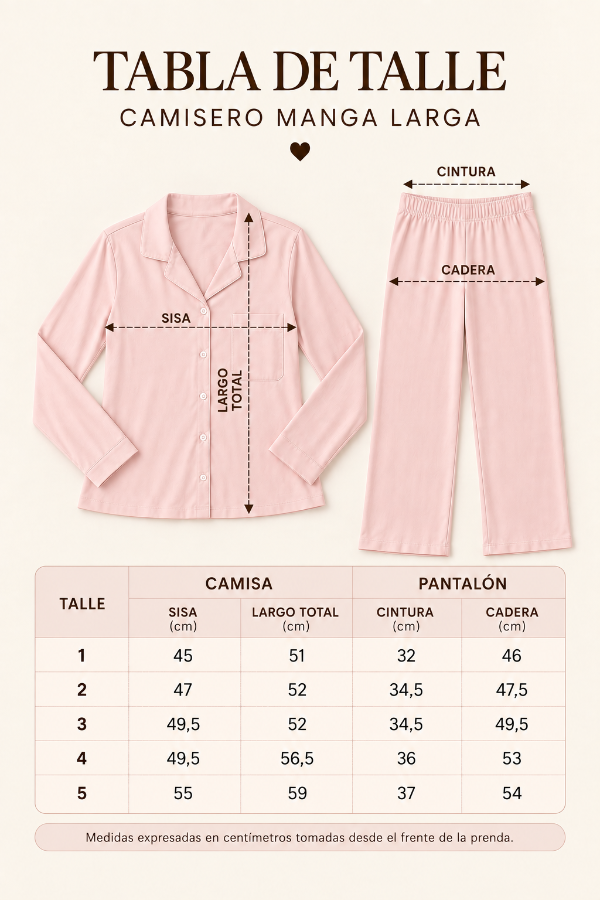 Producto - Camisero moños [MANGA LARGA] modal soft - 1