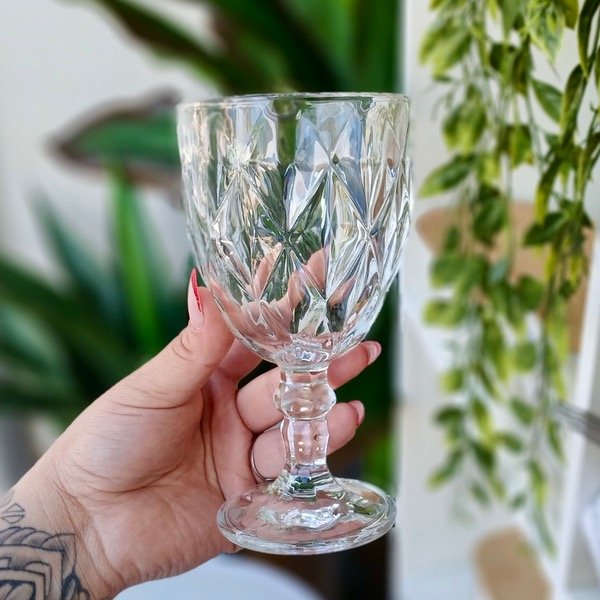 Producto - Set X6 Copa De Vidrio Labrada 340 Ml En Caja 6501