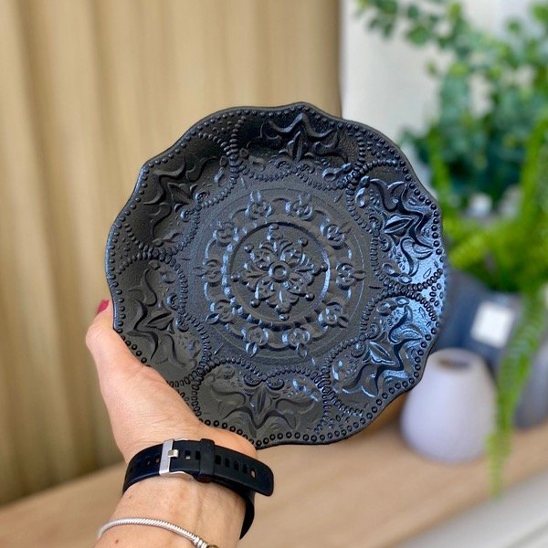 Producto - Centro De Mesa Redondo Negro 19 Cm 1203319