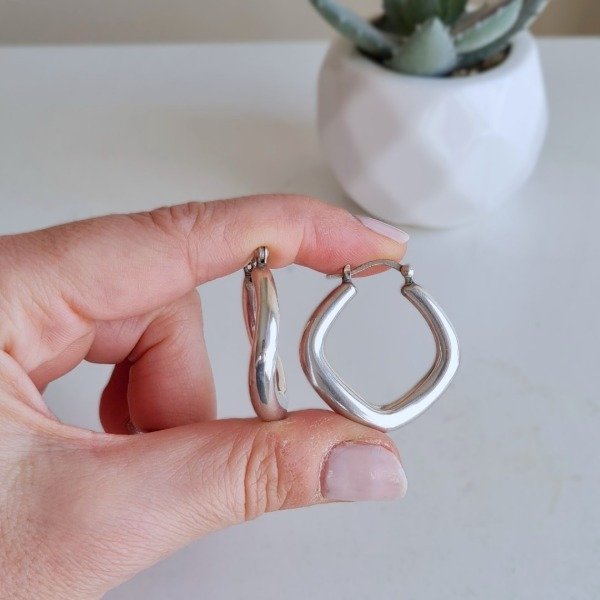 Producto - Argolla rombo grande