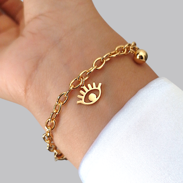 Producto - Pulsera multidijes ojitos AD 100113