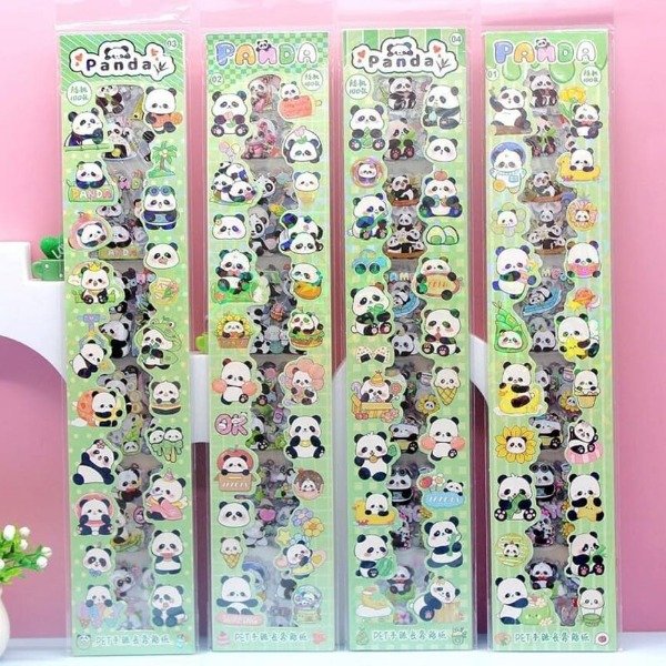 Producto - Stickers en Tira x100un. Panda LS