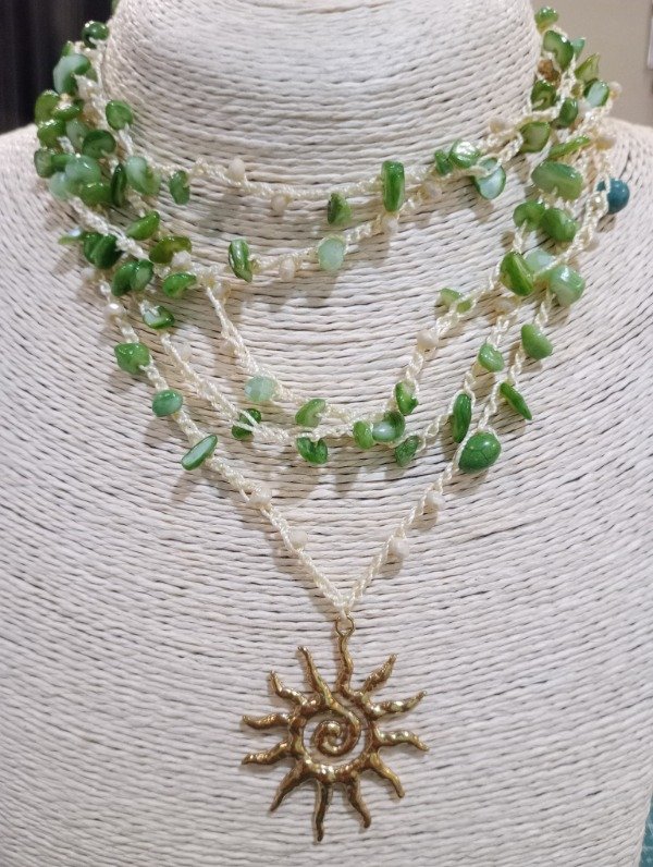 Producto - collar Ipanema nacar sol