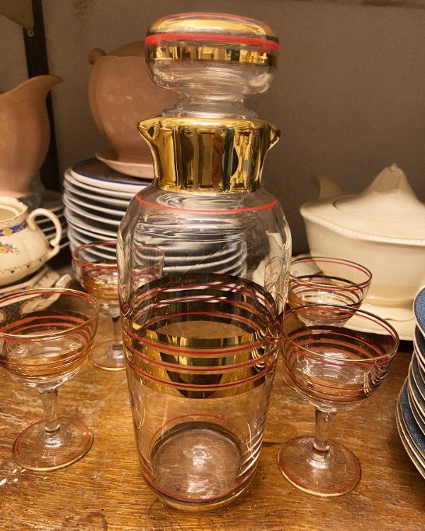 Producto - Licorera Botella Con 4 copitas