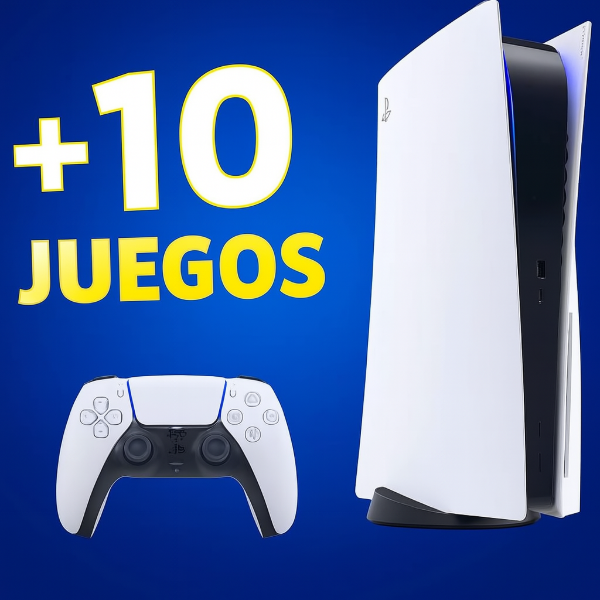 Producto - Playstation 5 Digital Slim De 1 Tb + 10 Juegos