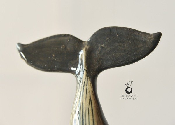 Producto - Escultura De Ballena De Cerámica Hecha A Mano Adorno Deco POR ENCARGO - 9