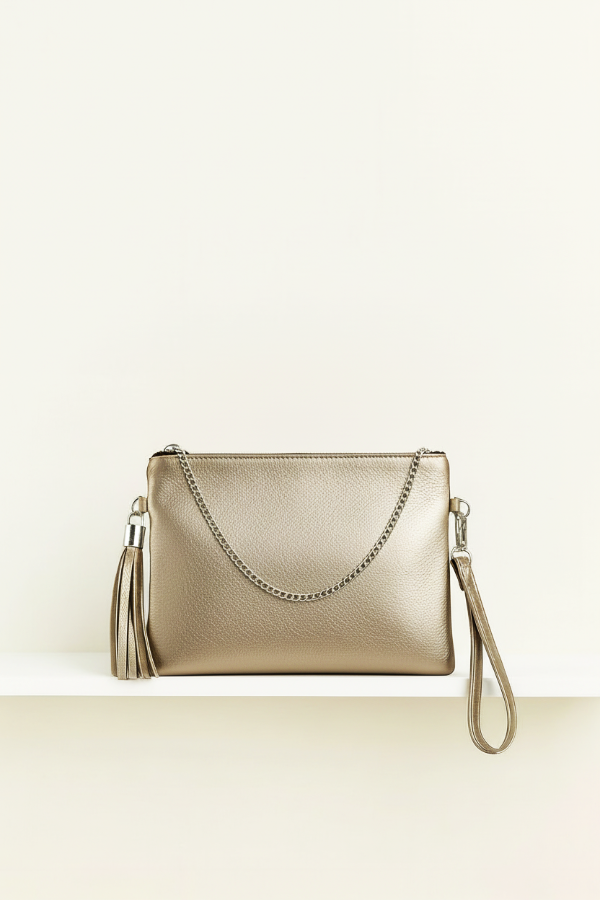 Producto - Cartera Sobre Dorada