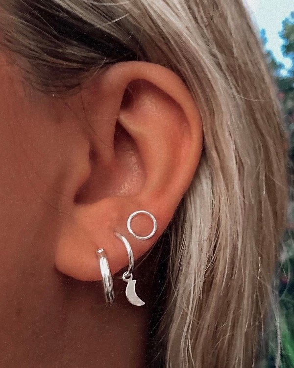 Producto - Arito solitario Ambiton Plata 925