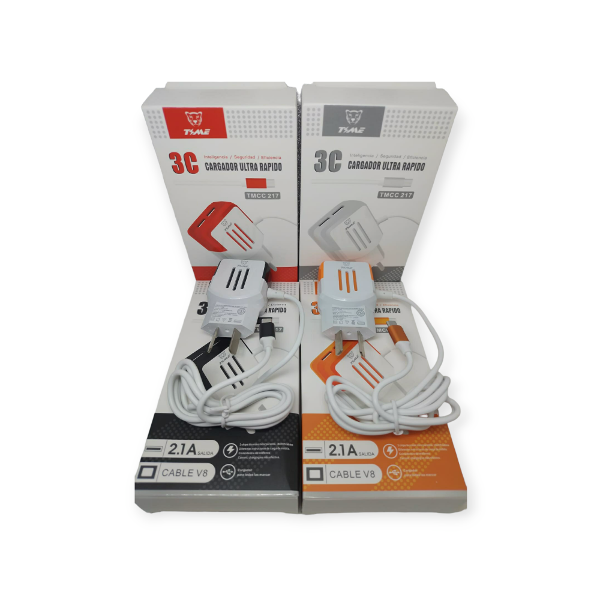 Producto - CARGADOR TIME V8 2.1A TMCC217 (MC152)