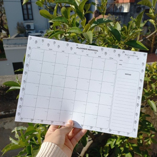 Producto - PLANNER MENSUAL MODELO BYN