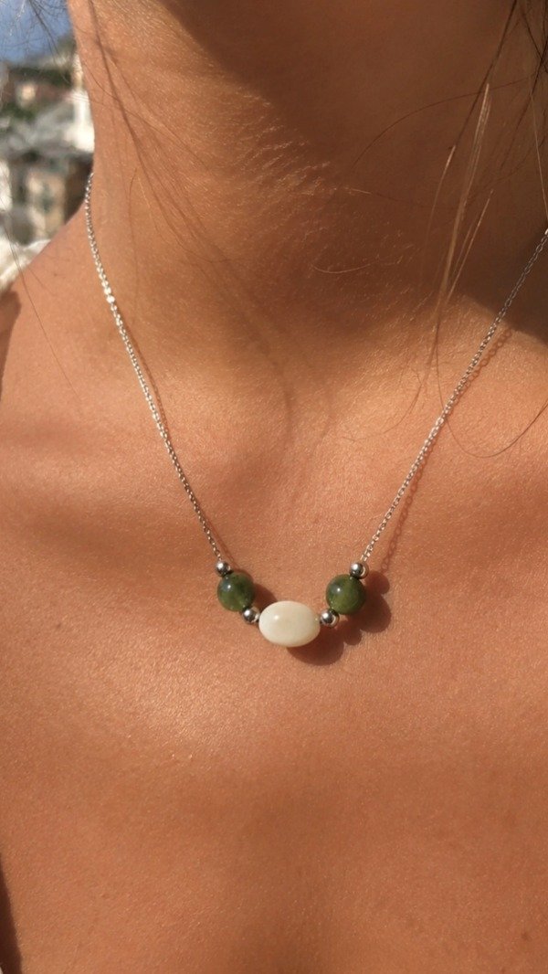 Producto - Collar mediterráneo Onix y Jade - 0