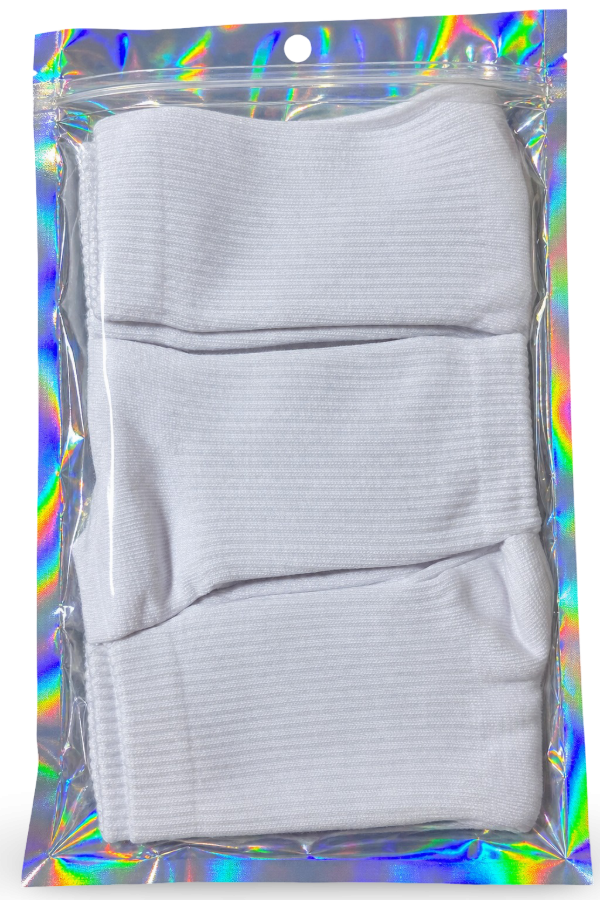 Producto - PACK x3 pares - MEDIAS BLANCAS LISAS - 0