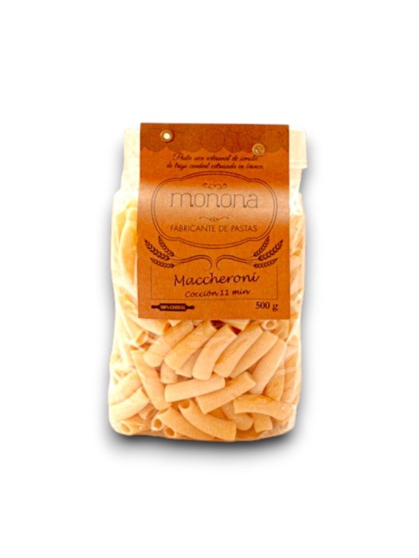 Producto - Fideos Maccheroni Trigo Candeal - Monona Pastificio