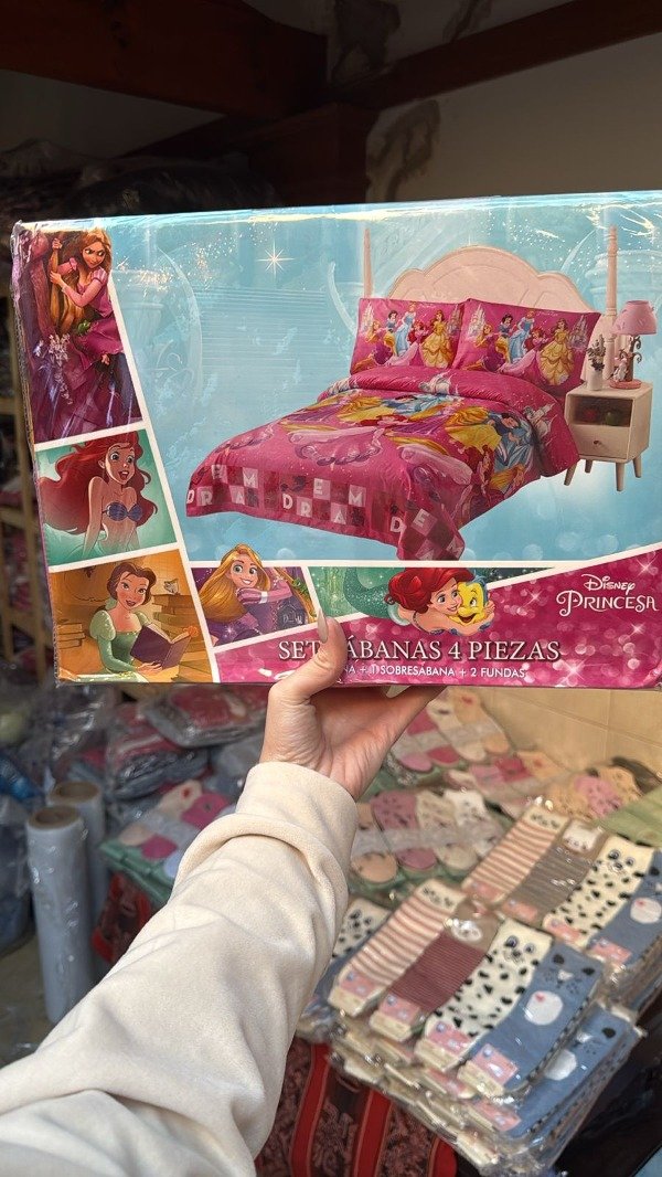 Producto - Sábanas Infantiles Princesas 4 piezas