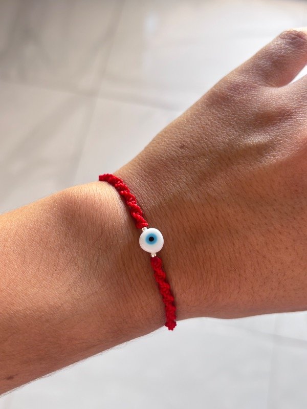 Producto - Ojo turco- macramé y plata